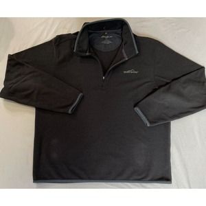 Eddie Bauer Men's 1/4 Zip Collared Long Sleeve SweatShirt Men's L